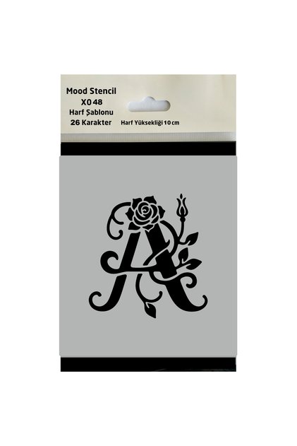 Stencil Letter Painting Template X048 Letter Height 10 cm