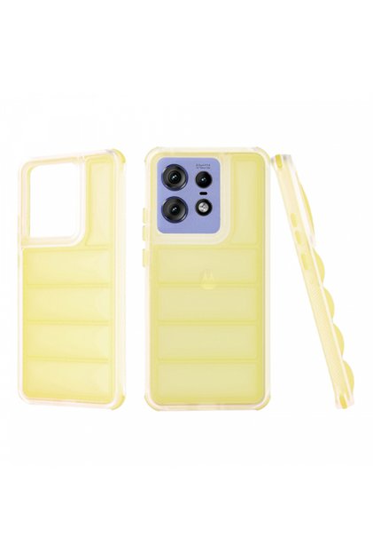 Husa pentru Edge 50 Pro, Techsuit, Wave Shield, Galbena