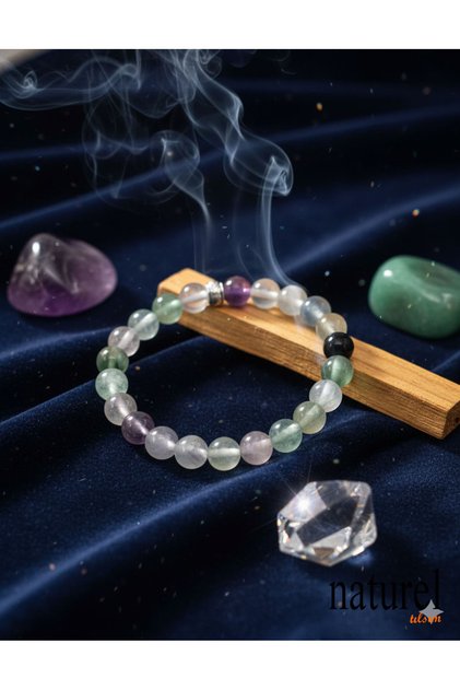 Original Fluorite 8mm Natural Stone Bracelet