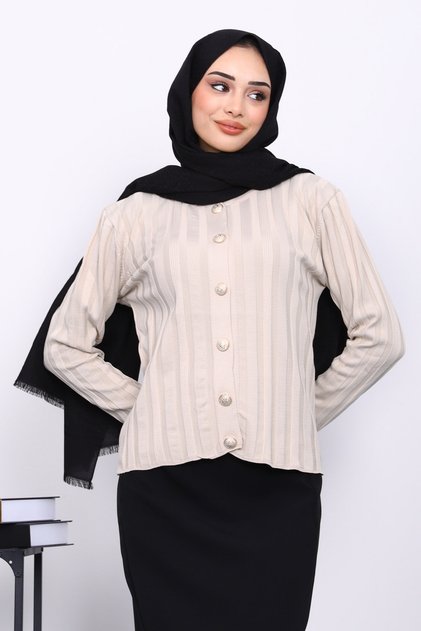 Stone Cold Yarn Buttoned Cardigan