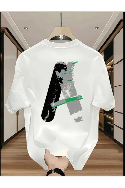 Letter a Artistic Printed T-Shirt