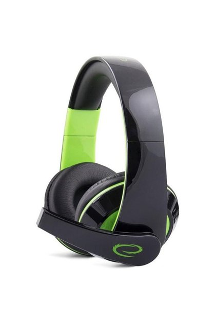CONDOR EGH300G, Casti Gaming On Ear cu fir, Negru / Verde