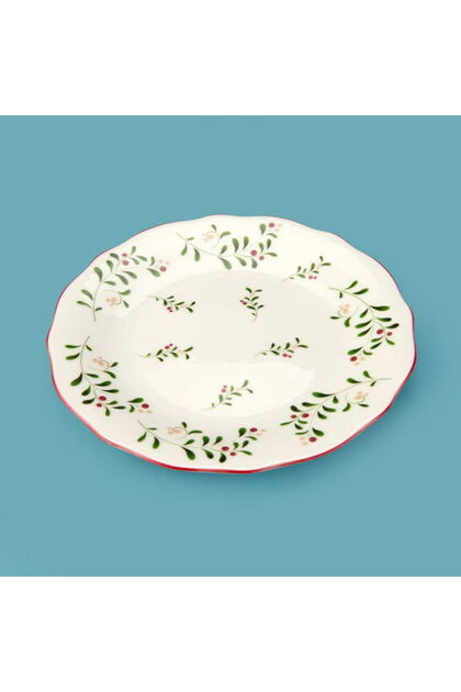 Kitchen Gonca Porselen Tatlı Tabağı - Renkli - 20 cm