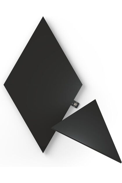 Shapes Ultra Black Triangle Expansion Pack - 3 Smart LED Panels (Wi‑Fi, RGBW)