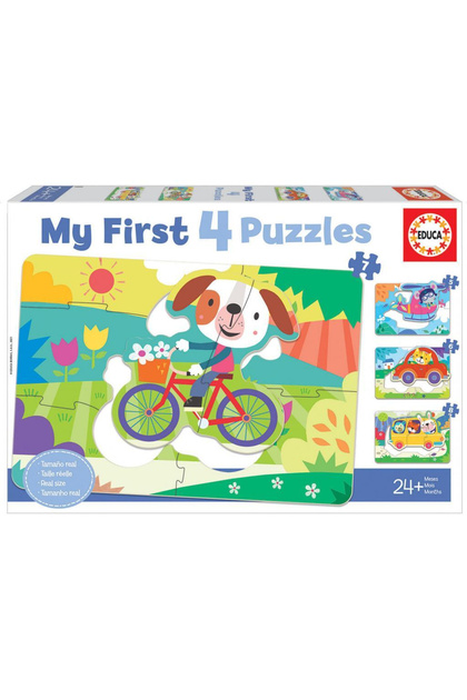 Puzzle 4 in 1 piese My Vehicles 18898