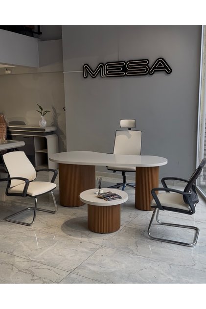 LAKE MDF FASULYE BOHEM OFİS MOBİLYA TAKIMI KOLTUKLAR DAHİL