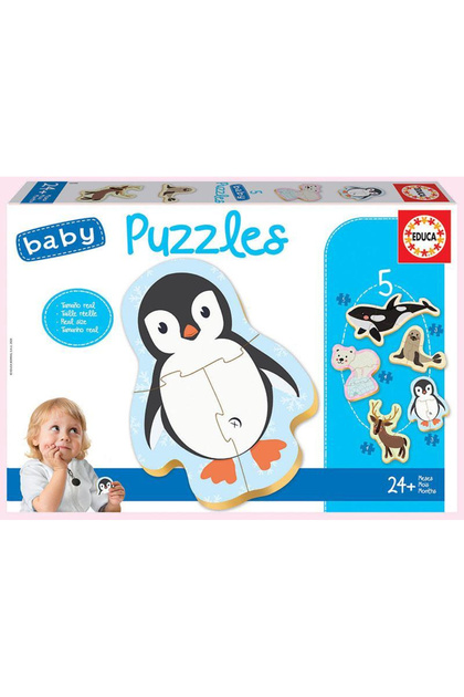 Puzzle 5x 2-5 piese Polar Animals 18588