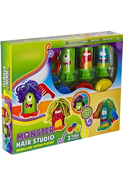 Sole Monster Hair Studio Oyun Hamuru Seti | Canavar Kuaför