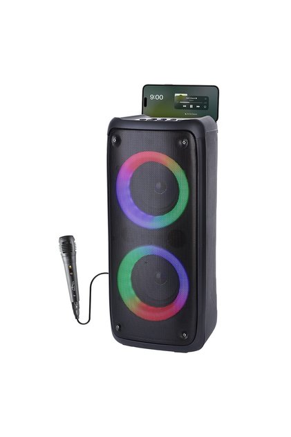 Boxa Portabila wireless pentru Karaoke, Media-Tech FUNBOX MT3181, Radio FM, MP3 Player, Karaoke, 40