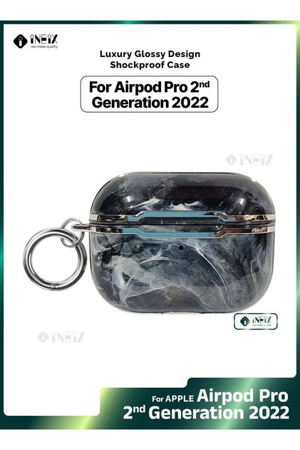 جراب فاخر لامع مقاوم للصدمات لجهاز Apple Airpod Pro 2-2022
