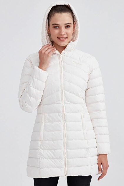 Skechers W Essential Maxi Length Hooded Jacket Uzun Boy Kadın