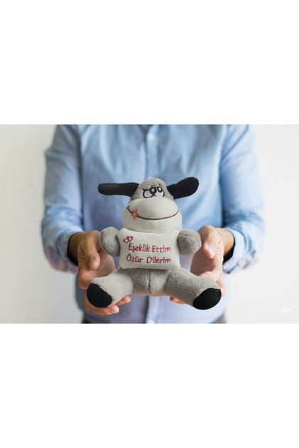 To My Dear, I'M Sorry I Was a Donkey, Plush Donkey Toy 25 cm
