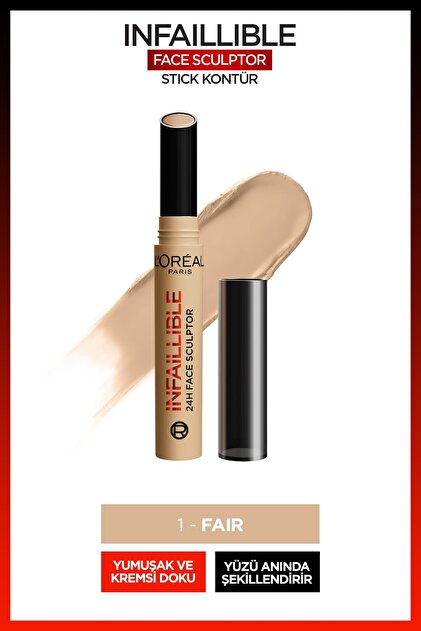 L'Oreal Paris Infaillible Face Sculpter Stick Kontür - Fair
