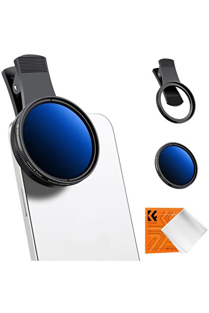 K&F CONCEPT Klipsli 52mm ND2-400 Filtre Seti - iPhone 15 / 14 / 13