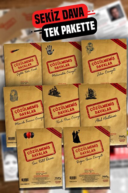 Tam Set Sekizli Dedektif Oyunu Dava Çözme Seri Katil Dedektiflik Oyunu Cinayet Oyunu Akıl Kutu Oyunu