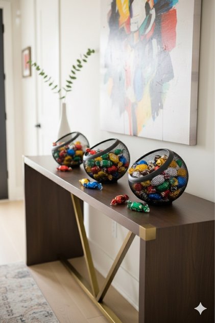 Multi-purpose fruit basket and coffee capsule set