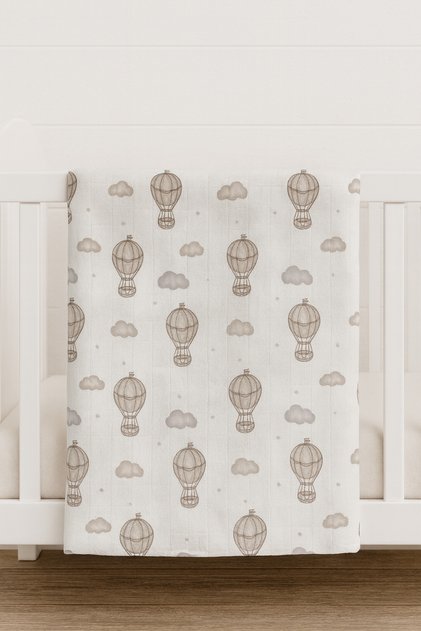 100% Cotton Double Layer and Double-Sided Muslin Baby Blanket & Baby Blanket 80X90