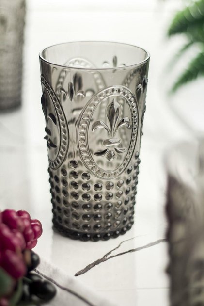 Acrylic Smoked Single Tall Cup & Water Soft Drink Cup 750 ml (Not Large Size & Glass)