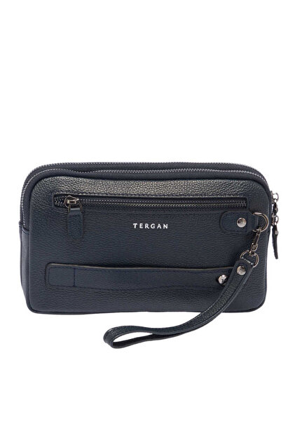 Tergan Lacivert Hakiki Deri Erkek El Çantası - S1PC00021488-X86