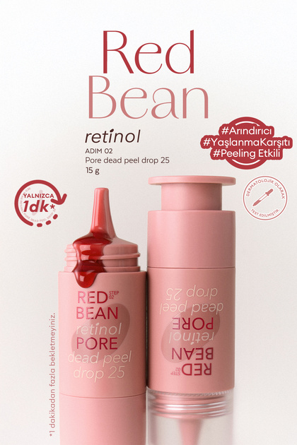 Retinol İçerikli, Gözenek Karşıtı Peeling Etkili Serum Red Bean Retinol Pore Dead Peel Drop 25