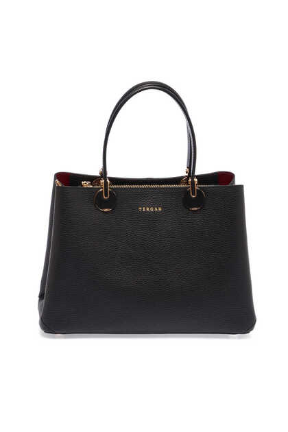 Black Genuine Leather Women's Crisscross Straps Bag - S25Y1Bc80150-D3H