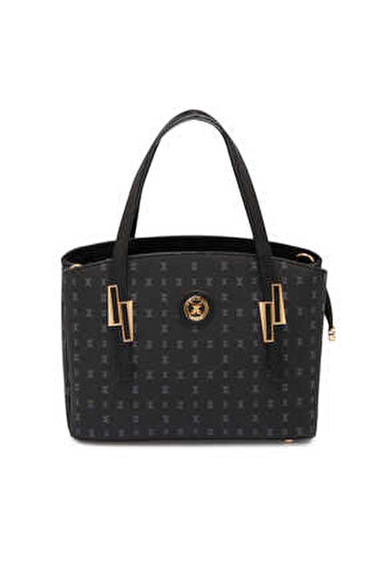 Tergan Siyah Print Kadın Omuz Çantası - S1WPR0000806-R0P - Fiyatı