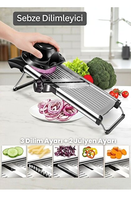 ジェンマ　Gemma MULTUTHONIZER for Kitchen Jet's Home Mandolin Sebze Dilimleyici Paslanmaz Jülyen Çelik