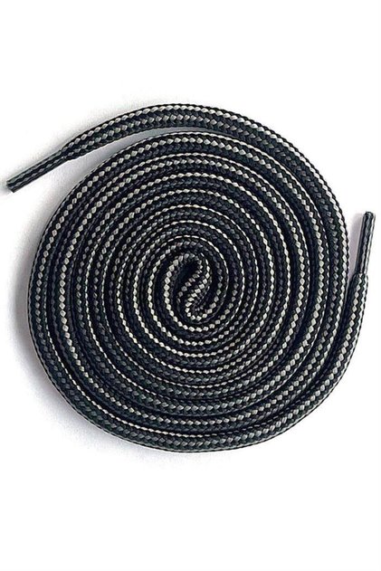 Gray Gray Round Boot Laces