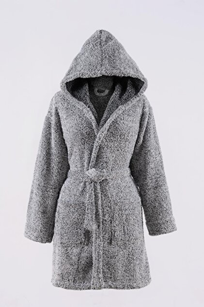 Znp Home Plain Hooded Unisex Wellsoft Plush Dressing Gown | Dressing gown-  Trendyol