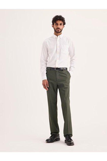 Signature Stain Defender Slim Fit Pantolon