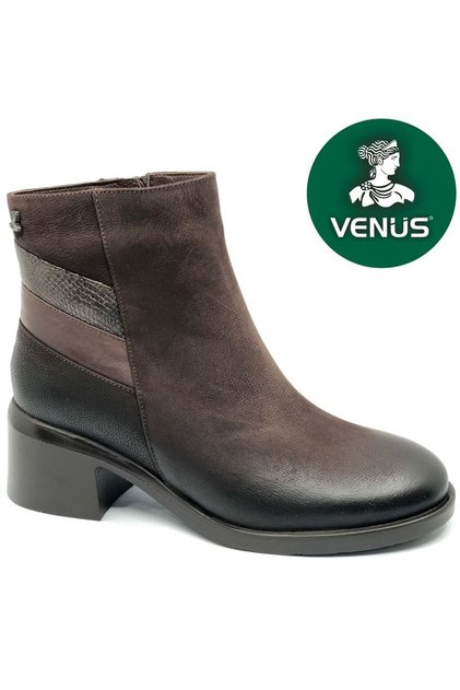 Kadın Hakiki Deri Casual Fermuarlı Bot 2551403K - Kahve M - Bakır Sede - 36