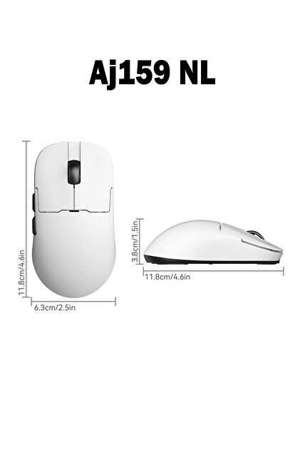 Ajazz Aj159 NL Near-link 3 Modlu 1000hz 12.000 Dpı 800 Mah Batarya