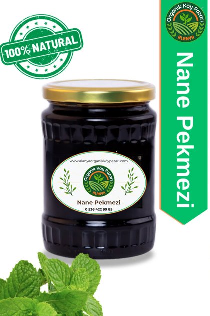 %100 Doğal Nane Pekmezi 800 gr – El Yapımı, Katkısız, Boğaz Yumuşatıcı, Geleneksel Şifa Kaynağı
