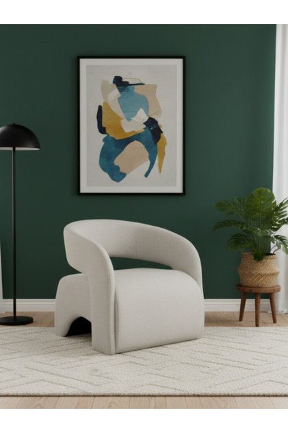 Modern round single sofa chair