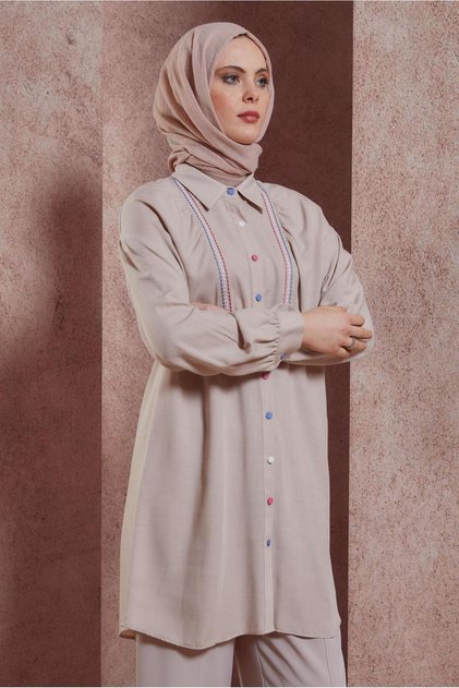 SEWING DETAIL TUNIC 43927