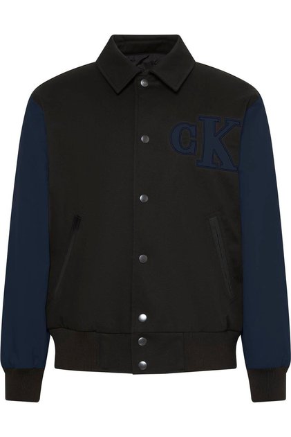 Ls Cotton Nylon Varisty Bomber Erkek Mont Siyah