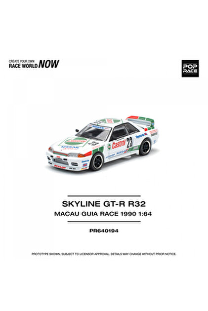 pop race 1 Pop Race PRE009 1/64 NISSAN SKYLINE R32 BAYSIDE BLUE