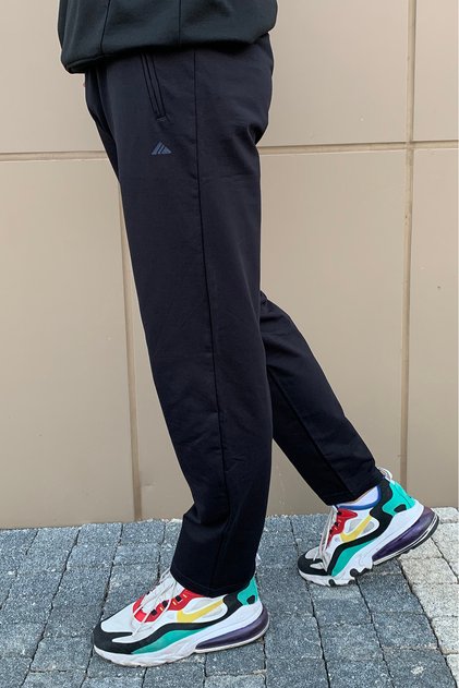 Men's Straight Leg Elastic Waist 3 Pockets Sweatpants