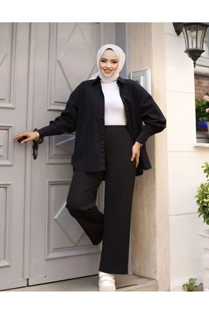 Women's Front piped Elastic Waist Scuba Trousers