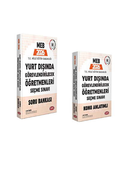 Data Yayınları 2026-27 Data Meb Yurt Dışı Öğretmenlik Sınavı Konu