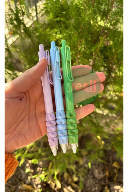 Pastel Color Striped Sponge 0.7 Tip Versatil Pen 1 Piece