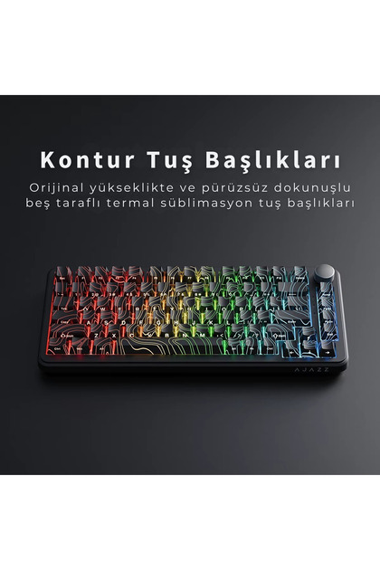 Ajazz AK820 MAX HE Kablolu Mekanik Oyun Klavyesi, Rapid Trigger