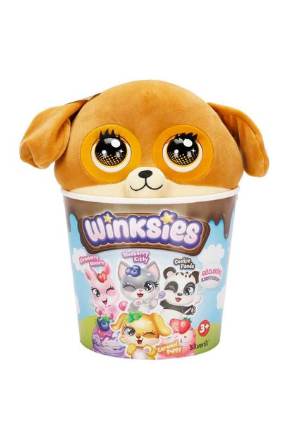 Sound and Interactive Winksies Cute Plush Animal - Caramel Puppy