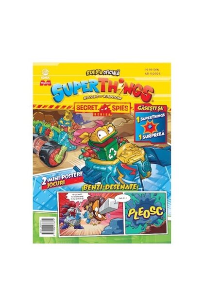 SuperThings Official Magazine No. 5 + 1 Φιγούρα και Έκπληξη