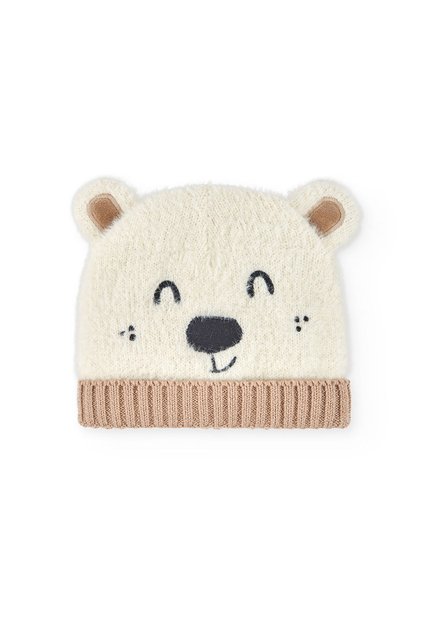 Unisex Bebek Ayı Desenli Bere