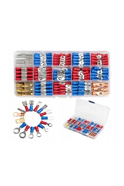 Set 300 conectori izolati, utilizat pentru conexiuni electrice auto, industriale, casnice,
