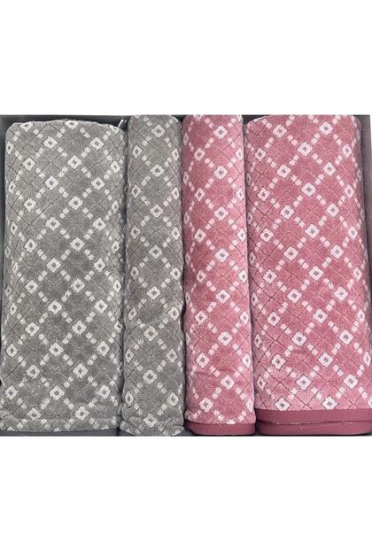 Diamond Soft Best Set (HAMAMAM SET) Grey-burgundy