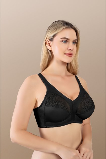 Women's Underwire-Free (Wire-Free) Cupless Thick Strap Minimizer Shaping / Sculpting Bra