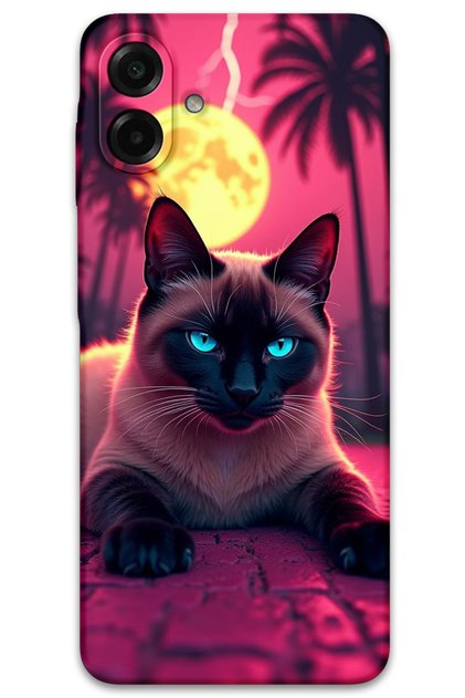 Samsung Galaxy A07 Case Hd Pattern Printed Back Cover - Tense Cat