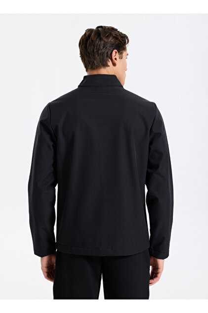 Reebok CN 10900 BAST SOFTSHELL Siyah Regular Fit Düz Erkek Zip